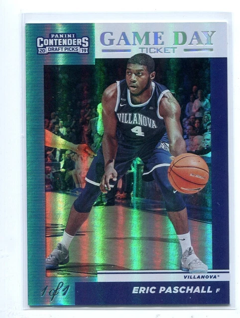 2019-20 Contenders DP Game Day Ticket Championship Eric Paschall 1/1 Villanova