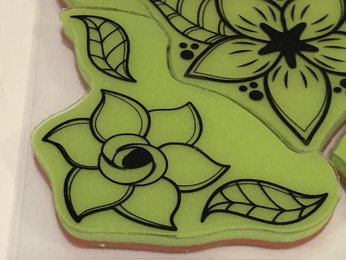 NEW Set of 5 Different Flower Rubber Stamps 4" x 4" sheet - Picture 11 of 12