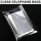 CLEAR CELLOPHANE BAGS SELF SEAL ADHESIVE CELLO GARMENT OPP REUSE PLASTIC BAGS