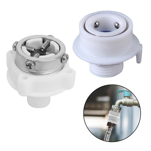 Waschmaschinenzubehör Set 2-teilig Quick Connect Edelstahlschläuche - Bild 3 von 12