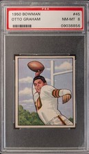 1950 Bowman OTTO GRAHAM RC Rookie #45 -- PSA 8 NM-MT -- HOF Browns