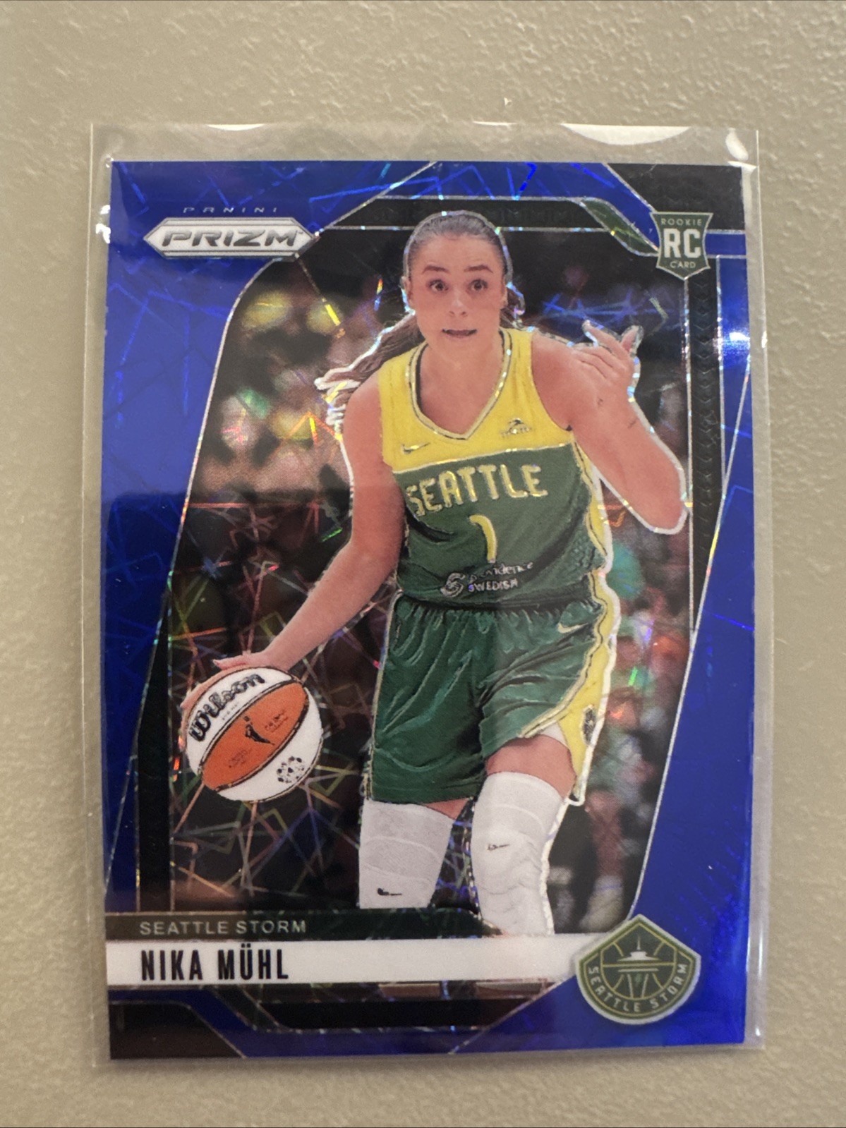 2024 PRIZM WNBA BLUE VELOCITY #75 NIKA MUHL RC SEATTLE STORM