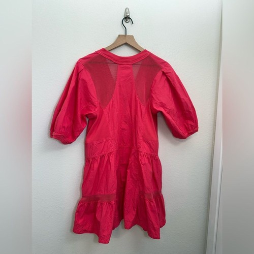 Daily Practice by Anthropologie Relaxed Tiered Mini Dress Short Sleeve Small - Picture 7 of 11