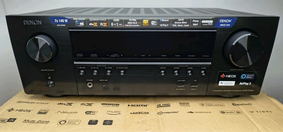 Denon AVR-S750H 7.2 AV-Receiver, Dolby Atmos, DTS:X, HEOS, Bluetooth, 4K - Bild 2 von 4