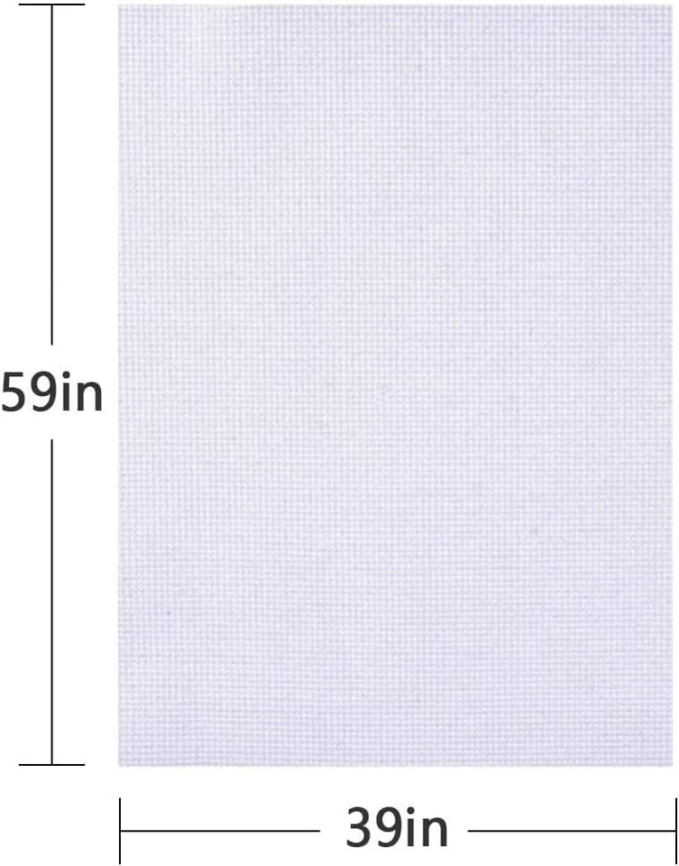 Cross Stitch Aida Fabric 14 Count Large Size Cotton Cloth for Embroidery - Image 4 of 4