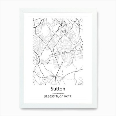 Sutton On Hull, Großbritannien Minim gerahmtes Wandbild Poster Leinwanddruck Bild