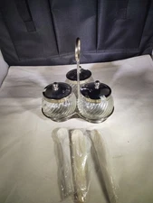 Vintage Three Container Condiment Caddy