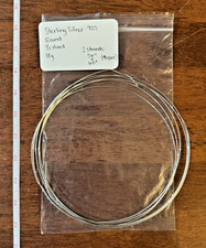 Sterling Silver .925 18g Round 1/2 Hard Craft Jewelry Wire 116 inches 9 feet 
