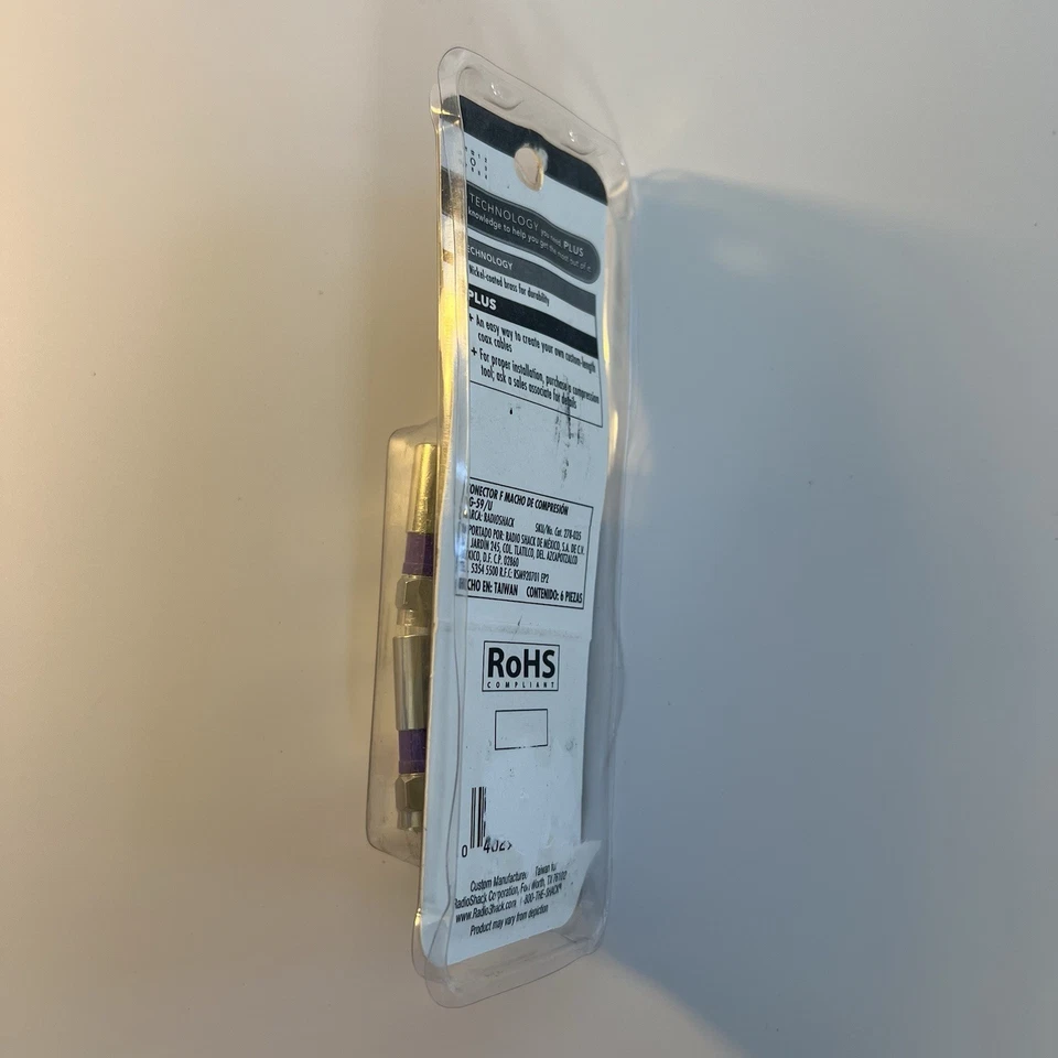 Radioshack Compression Male F-Connector for RG-59/U  278-035   - Image 2 of 4