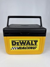 DeWALT Racing Coleman Model 5905 Yellow Black Vintage Lunch Box Cooler USA