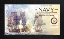 2025 U.S. Navy Stamp FDC: Design 4/4: Bonhomme Richard: Cachets Ciccolella