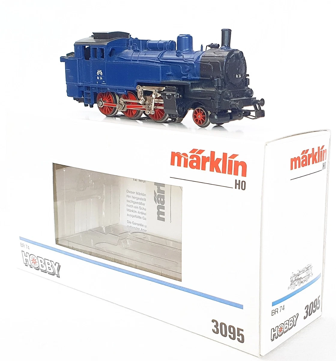 Märklin HO Blue Steam Locomotive Model Railroad Locomotives for