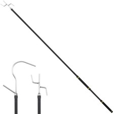 Frebuta Clothes Hook Pole Heavy Duty,32 to 80In Retail Clothing Hook Pole Lon...