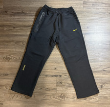 Nike NOCTA Men's Black Sweatpants Drawstring Elastic Waist Zip Pocket Size M