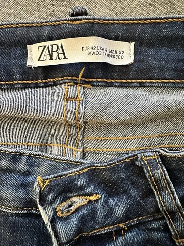 ZARA Men’s Dark Blue Denim Slim Fit Jeans size 32 x 32 Orig $60 - Foto 5 di 11