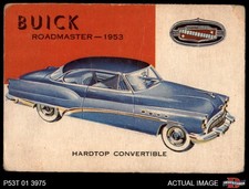Buick Roadmaster 1954 Topps World on Wheels #99 1953 1 - pobre