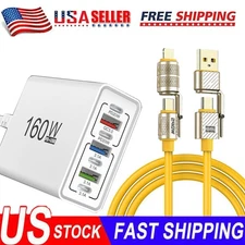 160W Fast Charger Block 7-Port Type C USB Charging Station for Multiple Devices