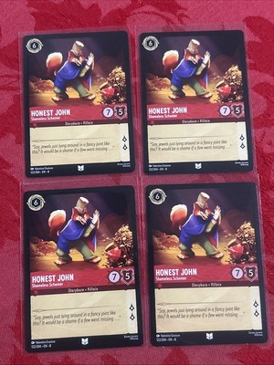 4x Lorcana Reign of Jafar - Honest John - Shameless Schemer - 122/204 - x4