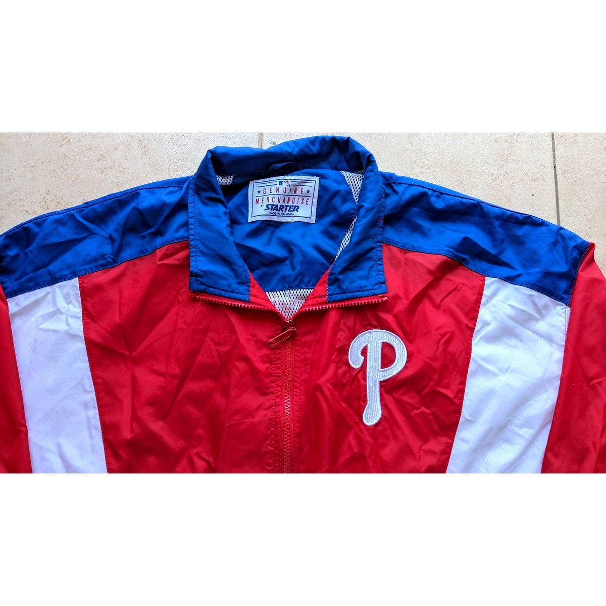 Philadelphia Phillies 90s STARTER windbreaker jacket L Dykstra MLB