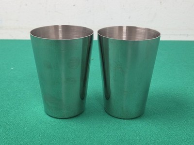 Vintage Edelstahl Rostfrei Edelstahl Becher Becher Made in Germany 10 cm