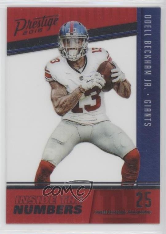 2016 Panini Prestige Inside the Numbers Odell Beckham Jr #23 0d4