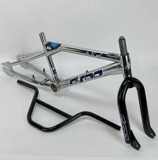 2000 DYNO XR Frame Fork Bars Mid School BMX Freestyle Chrome 4130 Chromoly GT