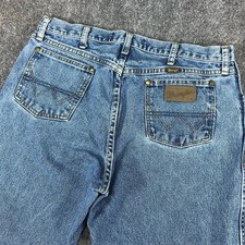 Wrangler George Strait A102 Western Relaxed Fit Blue Jeans TAG 35x32 MSR 34x32 