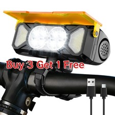 USB Rechargeable Bicycle Front Headlight Super Bright LED Bike Light Waterproof