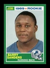 1989 SCORE #257 BARRY SANDERS RC LIONS