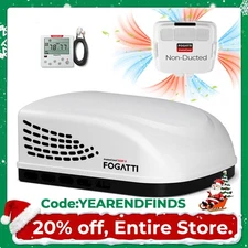 FOGATTI RV Air Conditioner 15,000 BTU w/Heater Rooftop Non-Ducted Camper AC Unit