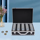 Storage & Display Aluminum Frame Box Case Holds 100 PCGS NGC Coin Holders Slabs
