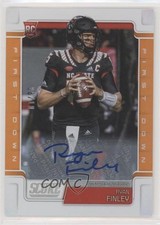 2019 Score Rookies First Down Signatures 6/10 Ryan Finley #335 Auto eq1