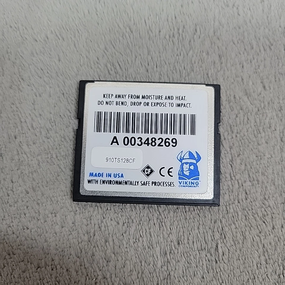 Viking Components 128MB Compact Flash Card CF, USA, for Legacy Devices FREE SHIP - Image 2 of 2