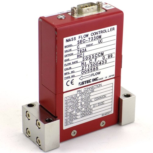 Controlador de flujo másico Stec SEC-7330M MFC con opción 792A, 300 SCCM, HCl Gas - Imagen 3 de 5