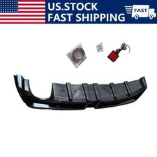 Rear Bumper Diffuser Wled For 06-11 Honda Civic 4dr Mugen Rr Carbon Fiber Style