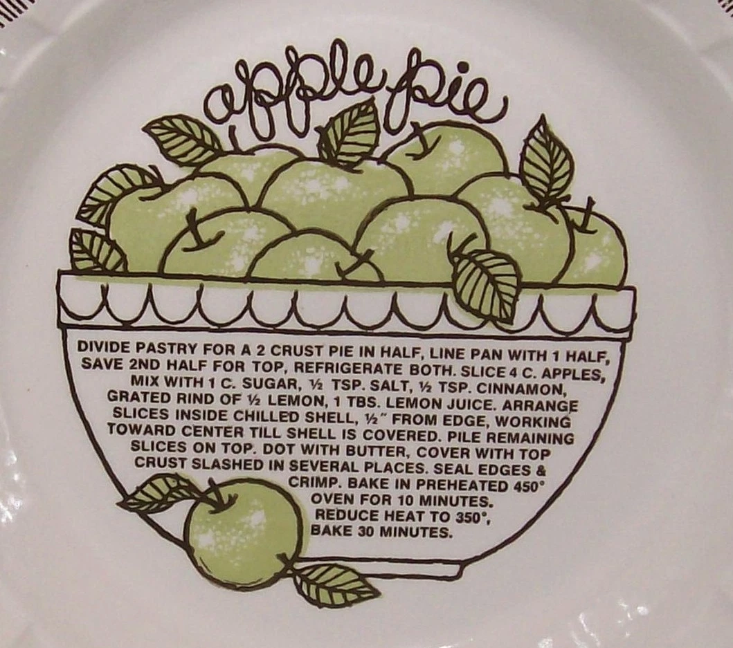 Royal china top jeannette pie plate