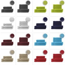 4er/6er Set Gästetücher Handtücher Duschtücher Badetücher Frottee 100% Baumwolle