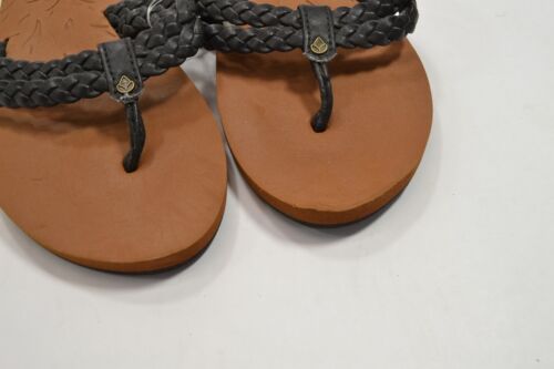 Sandalia para mujer Reef IN CAHOOTS negra bronceada con correas trenzadas sin cordones (D) - Imagen 2 de 5