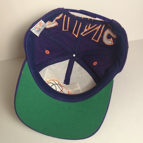 AJD Phoenix Suns NBA Big Logo Snapback Cap Hat Vintage 90's Embroidered ONE SIZE - Picture 6 of 20