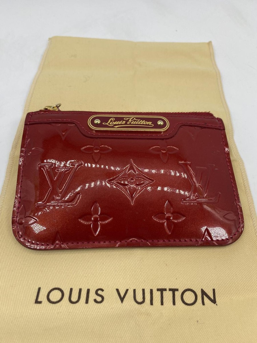 LOUIS VUITTON ポシェットクレNM ポムダムール 6423 Louis Vuitton Pochette Clés NM Vernis Leather Coin Purse in