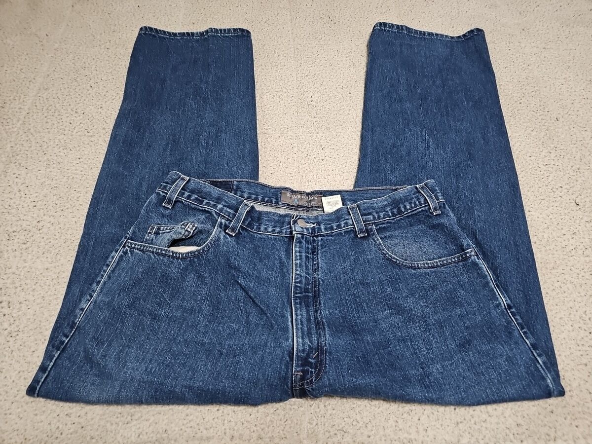 Vintage Levis Silvertab Loose Fit Baggy Denim 90's Jeans SZ Vintage Levis Silvertab Loose Fit Baggy Denim 90's Jeans SZ