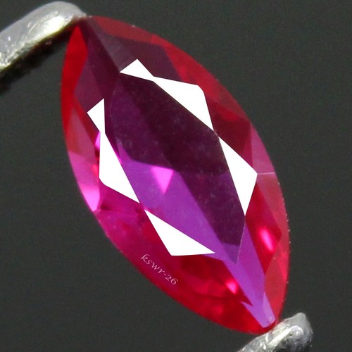 Natural Certified Mogok Pigeon Blood Red Ruby 7x3.5 MM Marquise AAA+ Gems KS01 - Picture 4 of 6