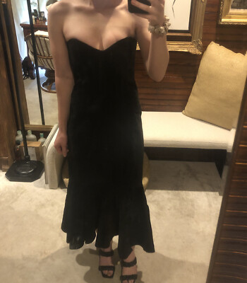 chinese dress ladies Layton Ruched Leather Camel Dress main image 1