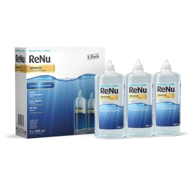 BAUSCH + LOMB B&L ReNu Advanced Multi-Purpose Soft Contact Lens Solution 360ml + 1080ml NEW