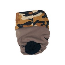 Barkertime Brown Camo on Brown Dog Diaper - Made in USA