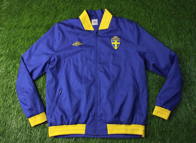SWEDEN TEAM 2012/2013 FOOTBALL TRACK TOP JACKET TRAINING UMBRO ORIGINAL SIZE XL