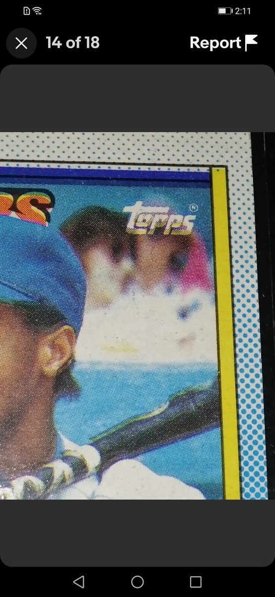 KEN GRIFFEY JR 1990 Topps #336 multiple errors. Extremely