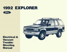 1992 Ford Explorer Electrical Vacuum Troubleshooting Service Manual