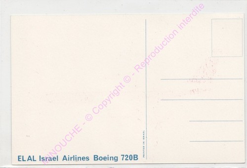 Cpa Plane El Al Israel Airlines Boeing 720B - Picture 2 of 2