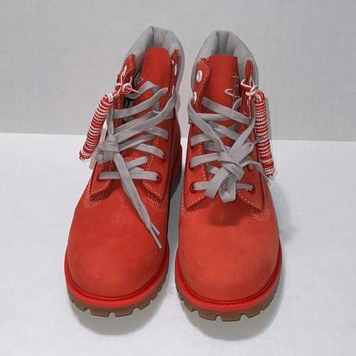 Stivali premium ragazzi rossi Timberland NBA Houston Rockets taglia 6Y A2485 200 grammi - Foto 7 di 20